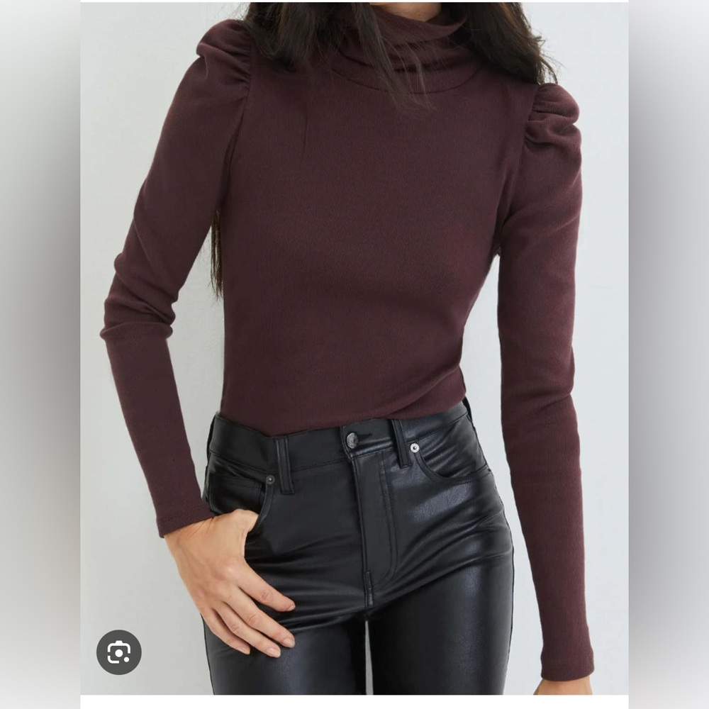 Veronica Beard Cedar turtleneck in Oxblood